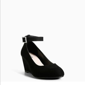 Black Wedge with ankle strap